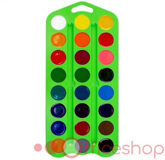 Acuarelă Tvetic, 24 culori, cutie plastic verde, 27421677 (28)